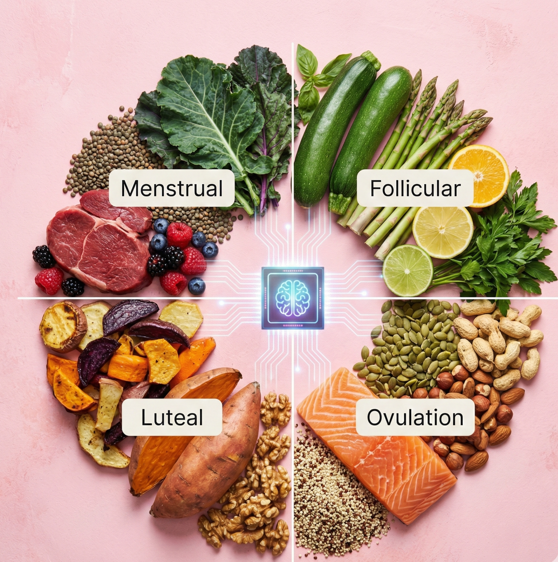 Dietary recommendations for menstrual phases